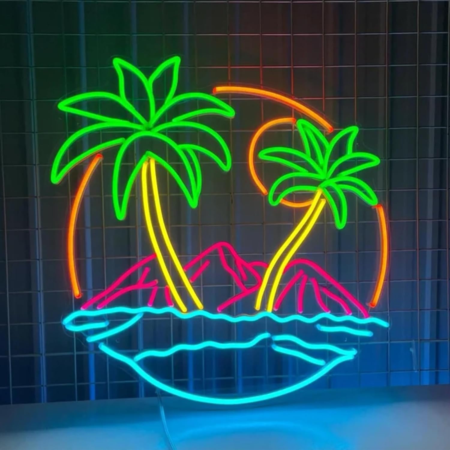 Lighting Decor Rentals - لافتة نيون LED على شكل شجرة