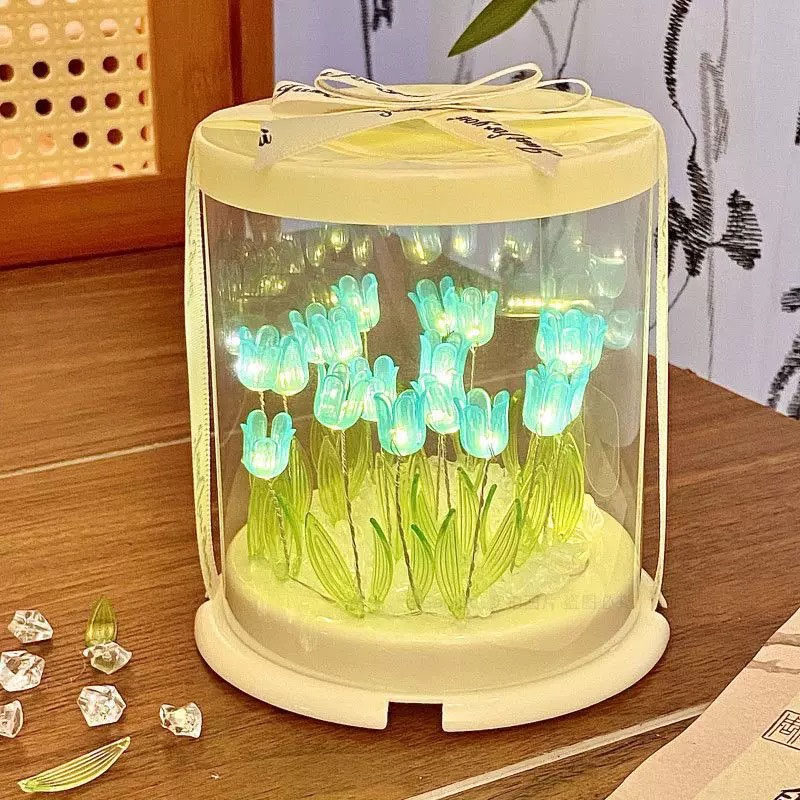 Decor Lighting Table Lamps - DIY مصباح توليب محاكاة زهرة كعكة