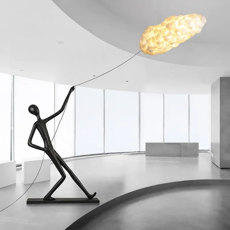 Lighting Decor Rentals - ثريا سحابية من أضواء السحاب القطنية