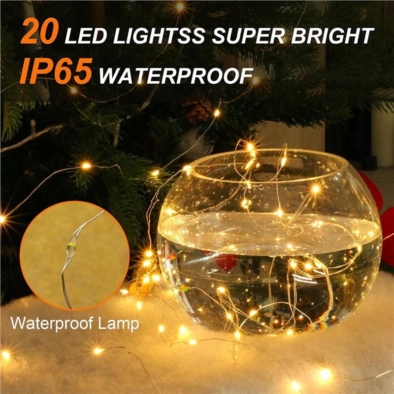 Decor Lighting Cork - DT39 20 قطعة أضواء زجاجات النبيذ،