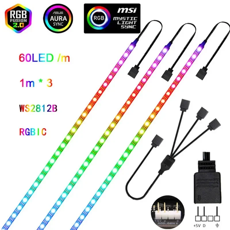 Decor Lighting Address - شريط إضاءة LED للكمبيوتر WS2812b ARGB