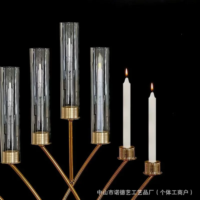 Lighting Decor For Wedding - TQH7.3 شمعدان منزلي عصري بسيط وفاخر،