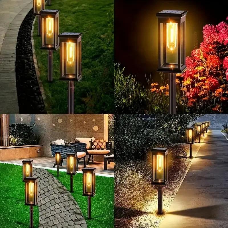 4 قطع من أضواء الممرات الشمسية - مراجعة Outdoor Lighting Wedding Decor وسعره