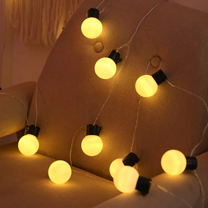 أضواء سلسلة كرات الأعياد التي  - مراجعة Outdoor Lighting Wedding Decor وسعره