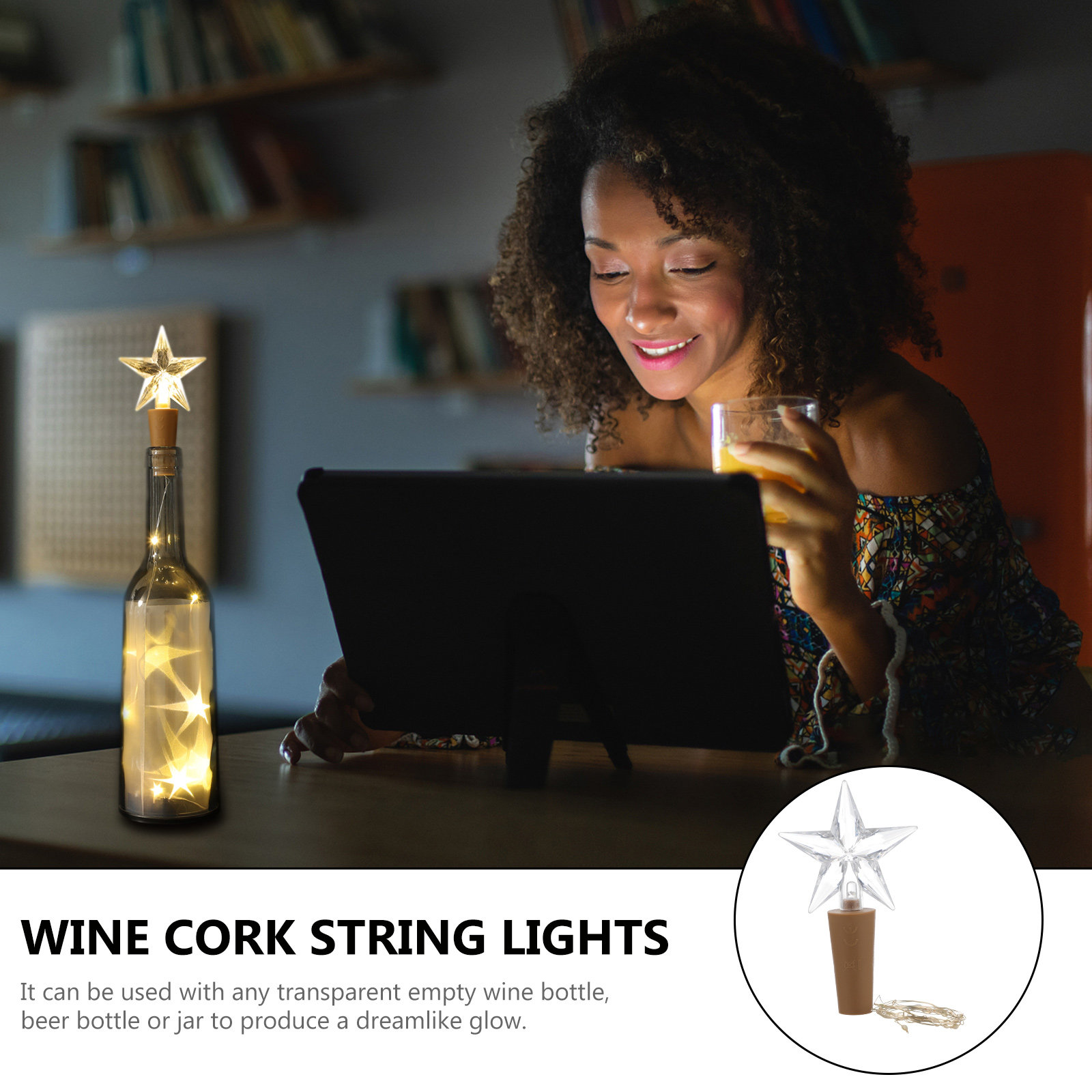 قطعتان من أضواء LED على شكل سل - مراجعة Decor Lighting Cork وسعره