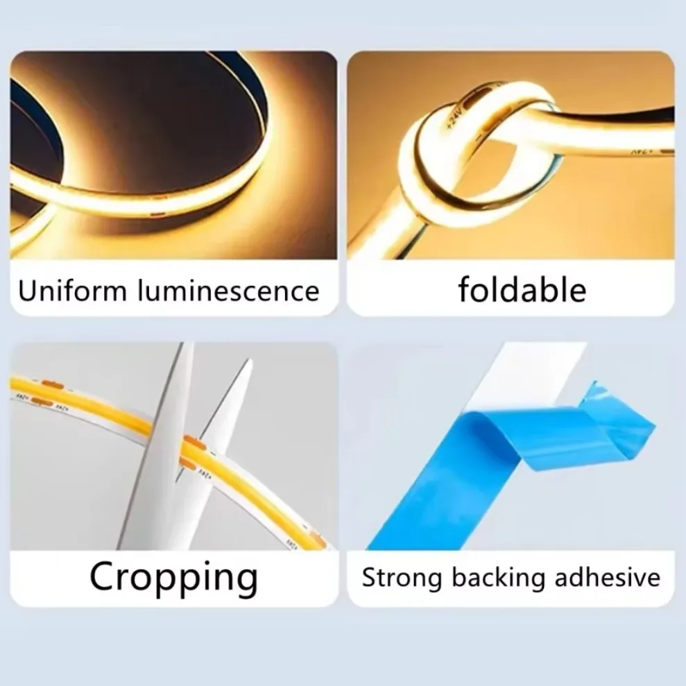 شريط إضاءة LED COB بعرض 8 مم،  - مراجعة Lighting Decor And More وسعره