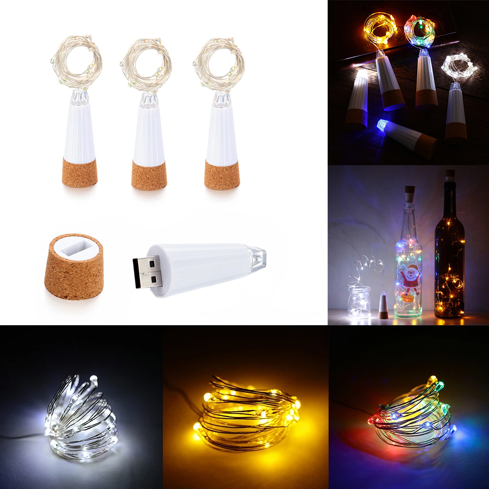 2 متر 20 LED زجاجة الفلين الجن - مراجعة Decor Lighting Cork وسعره