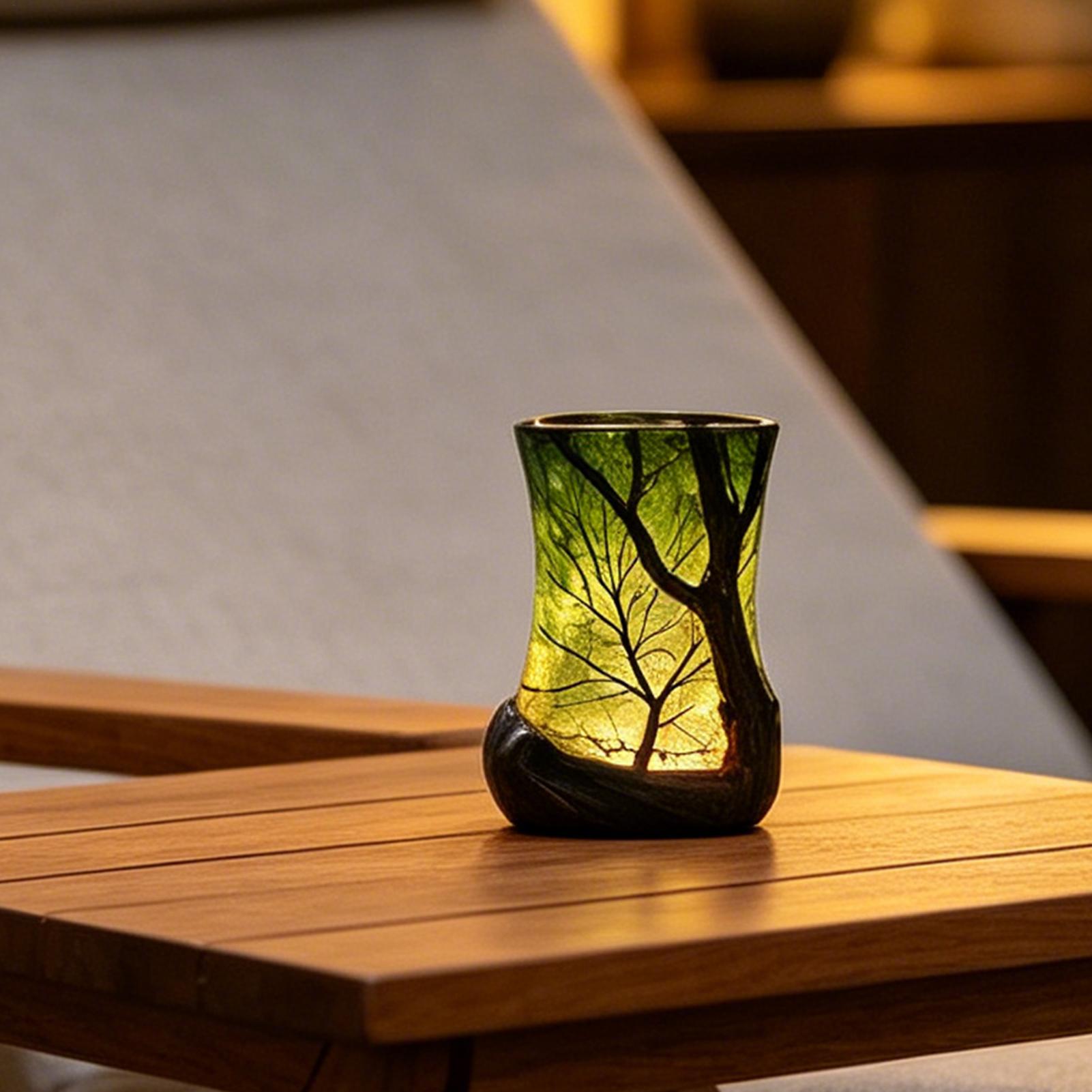 مصباح طاولة جانبي على شكل غابة - مراجعة Decor Lighting Lamps وسعره