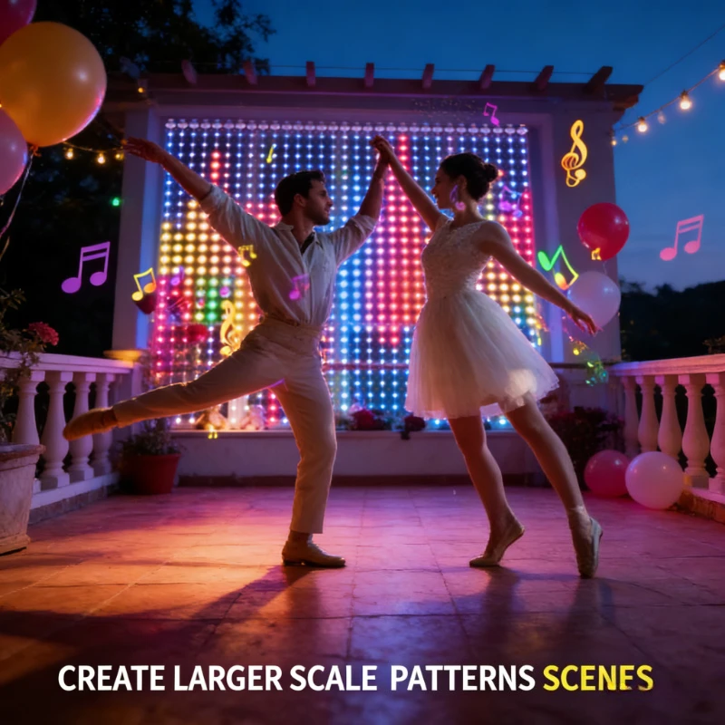 ستائر إضاءة ذكية بـ 400 مصباح  - مراجعة Lighting Decor For Wedding وسعره