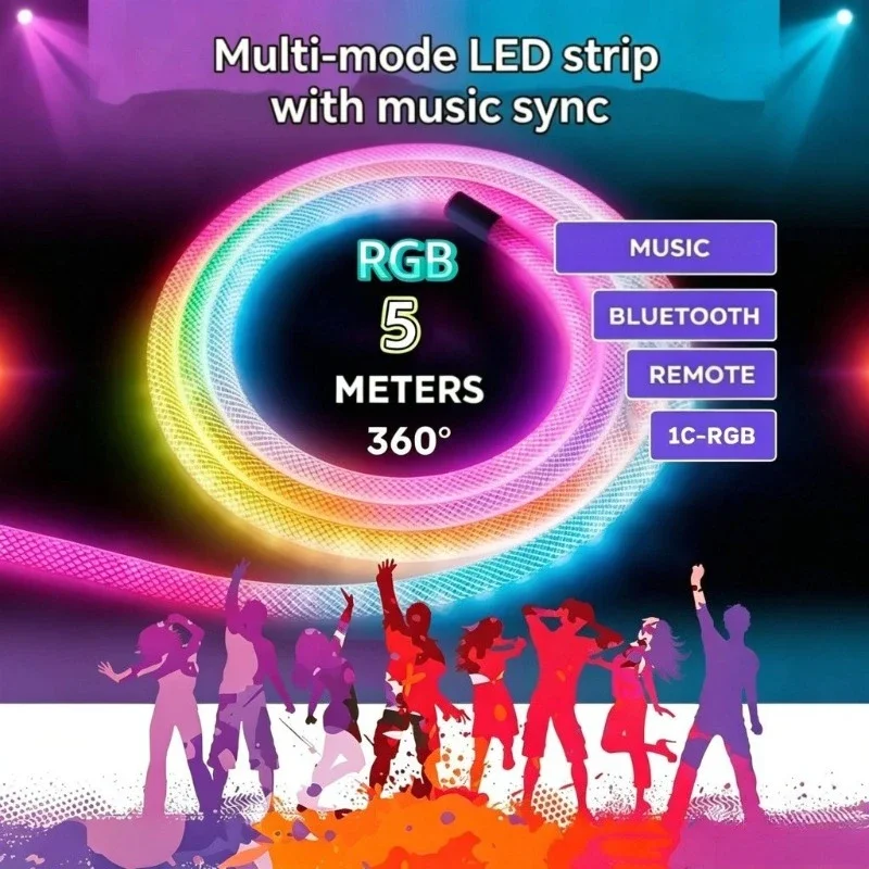 شريط إضاءة LED نيون RGB قابل ل - مراجعة Decor Lighting Address وسعره