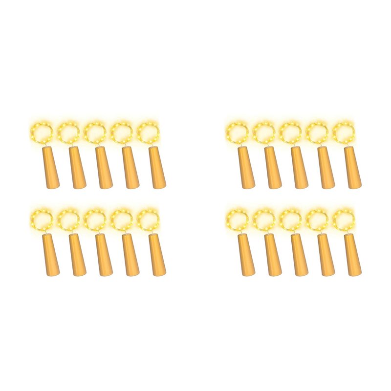 DT39 20 قطعة أضواء زجاجات النب - مراجعة Decor Lighting Cork وسعره