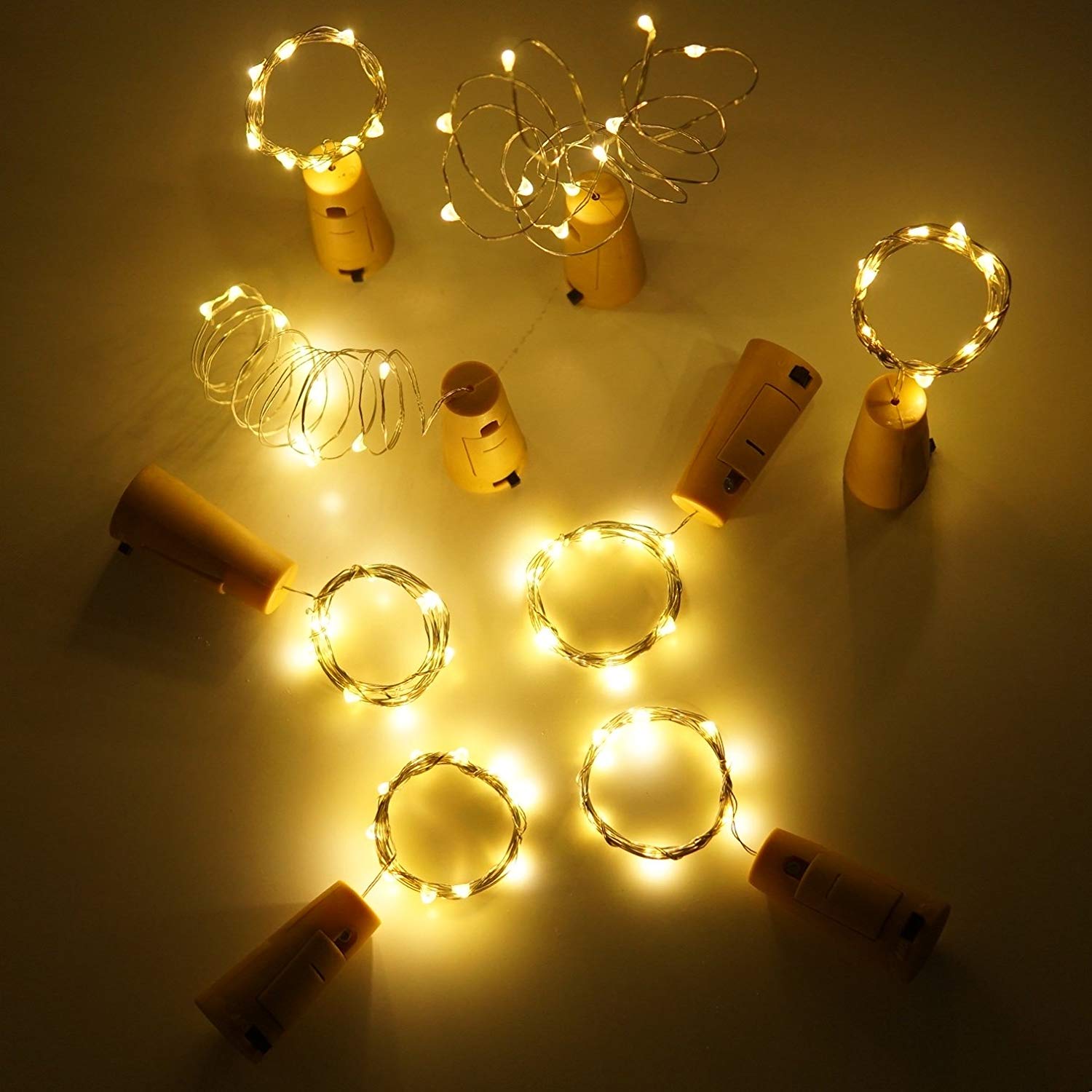 شريط أبيض دافئ LED زجاجة النبي - مراجعة Decor Lighting Cork وسعره