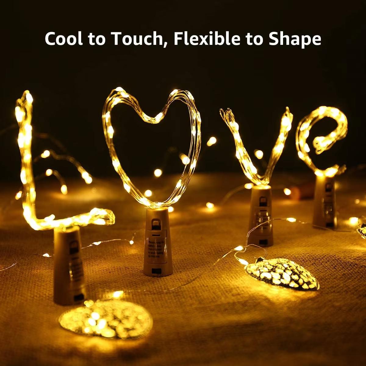 شريط أبيض دافئ LED زجاجة النبي - مراجعة Decor Lighting Cork وسعره