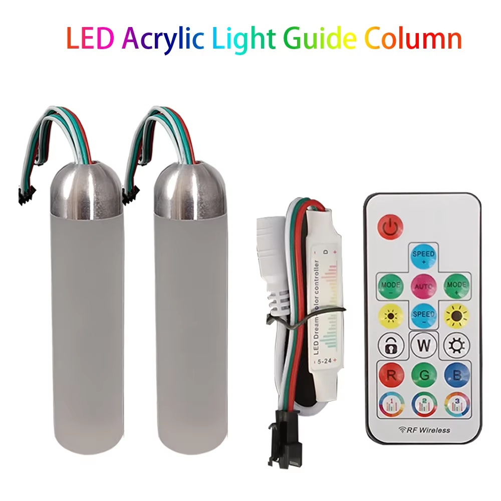 عمود إضاءة أكريليك LED RGB بقو - مراجعة Decor Lighting Address وسعره