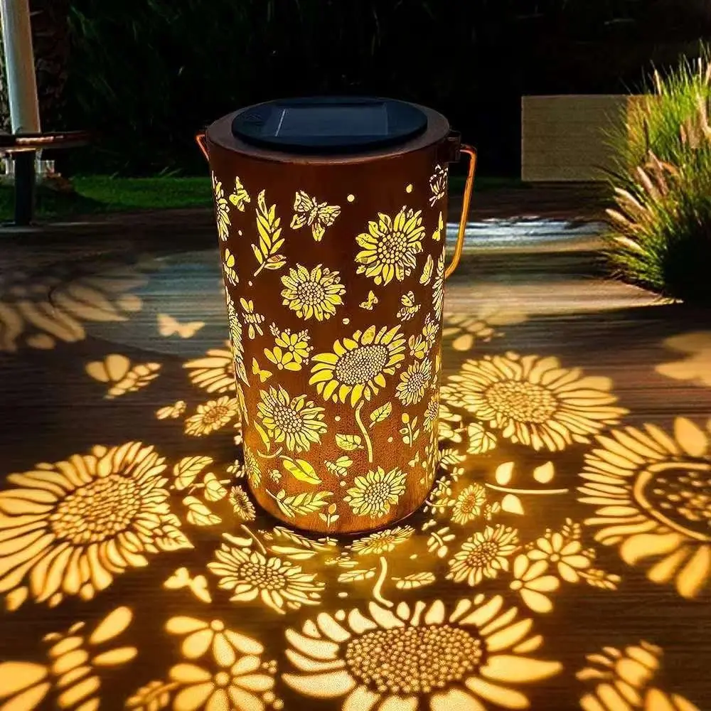 إضاءة زهرة عباد الشمس وتأثير ا - مراجعة Garden Lighting Decor وسعره