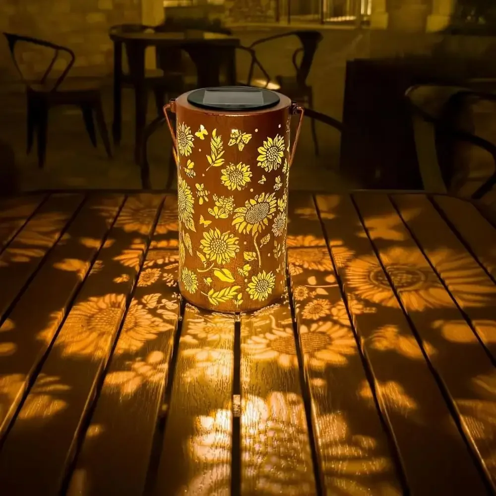 إضاءة زهرة عباد الشمس وتأثير ا - مراجعة Garden Lighting Decor وسعره