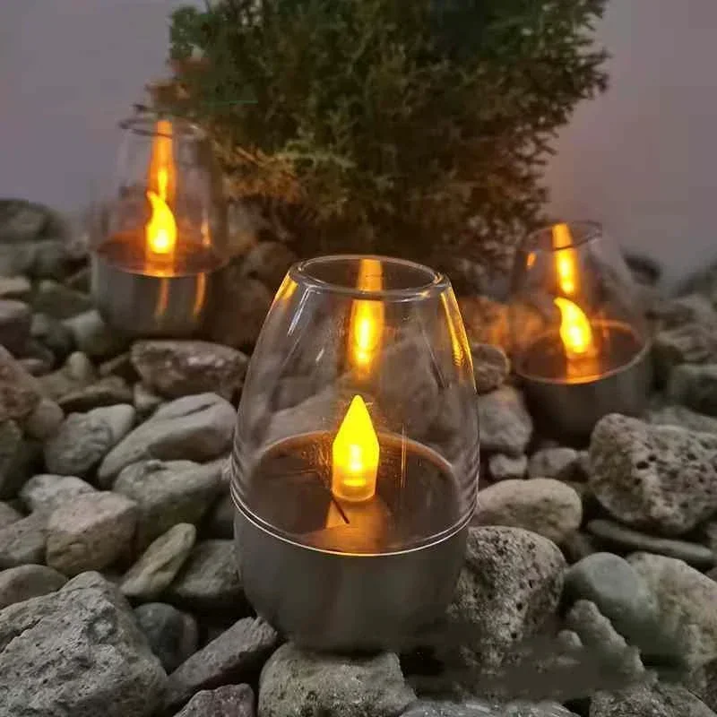 الشموع الخفيفة LED الشمسية عدي - مراجعة Outdoor Lighting Wedding Decor وسعره