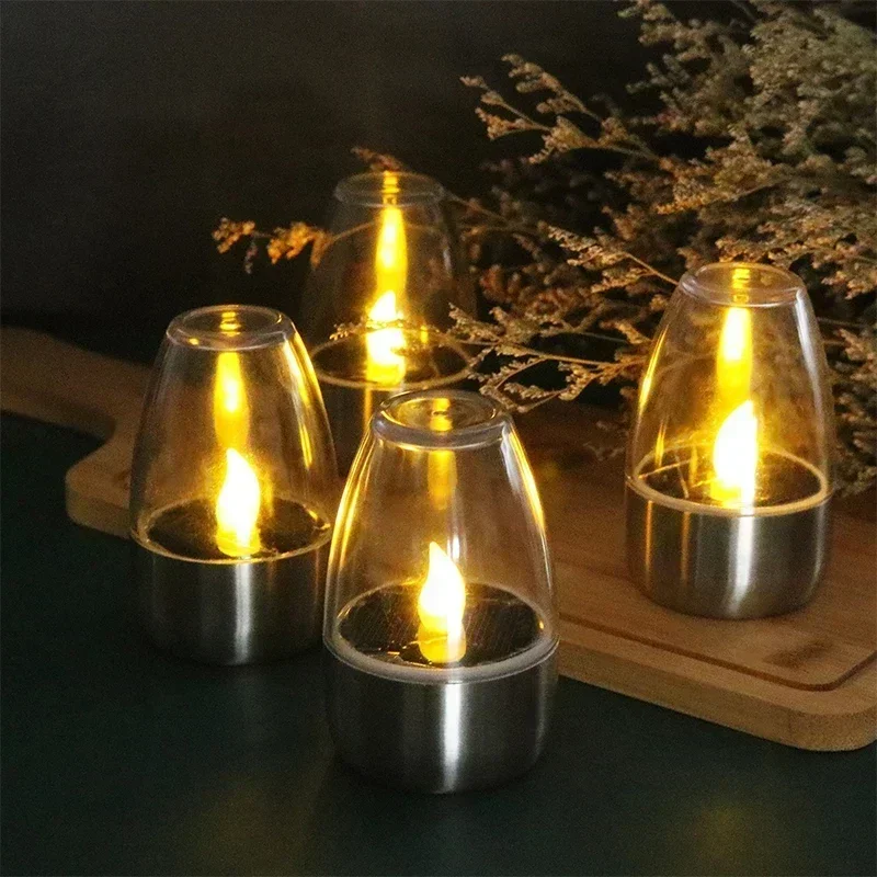 الشموع الخفيفة LED الشمسية عدي - مراجعة Outdoor Lighting Wedding Decor وسعره