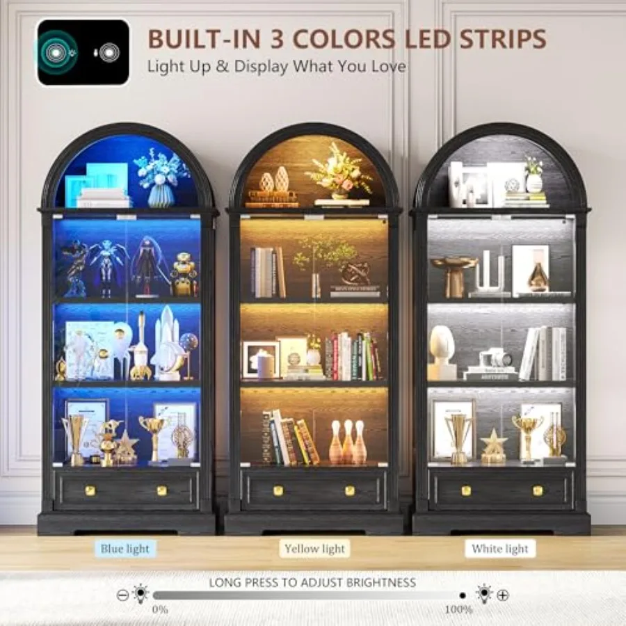 خزانة عرض بتصميم فريد مع أبواب - مراجعة Lighting & Home Decor Studio وسعره