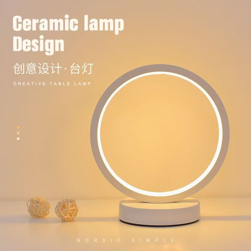 20 سنتيمتر LED بسيط دائري حلقة - مراجعة Decor Lighting Table Lamps وسعره