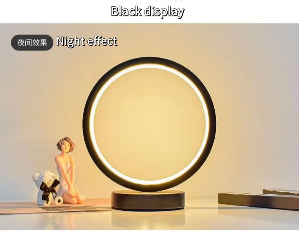 20 سنتيمتر LED بسيط دائري حلقة - مراجعة Decor Lighting Table Lamps وسعره