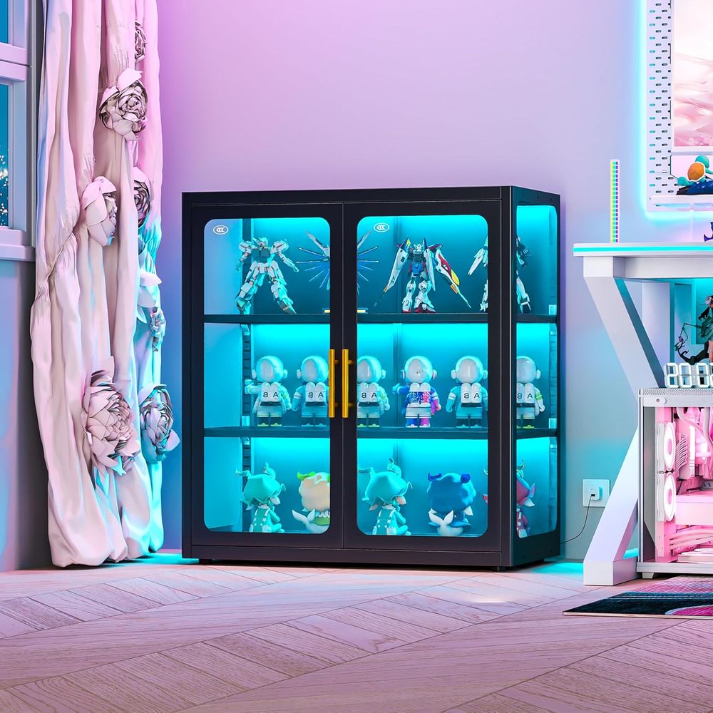 خزانة عرض زجاجية طويلة بارتفاع - مراجعة Lighting & Home Decor Studio وسعره