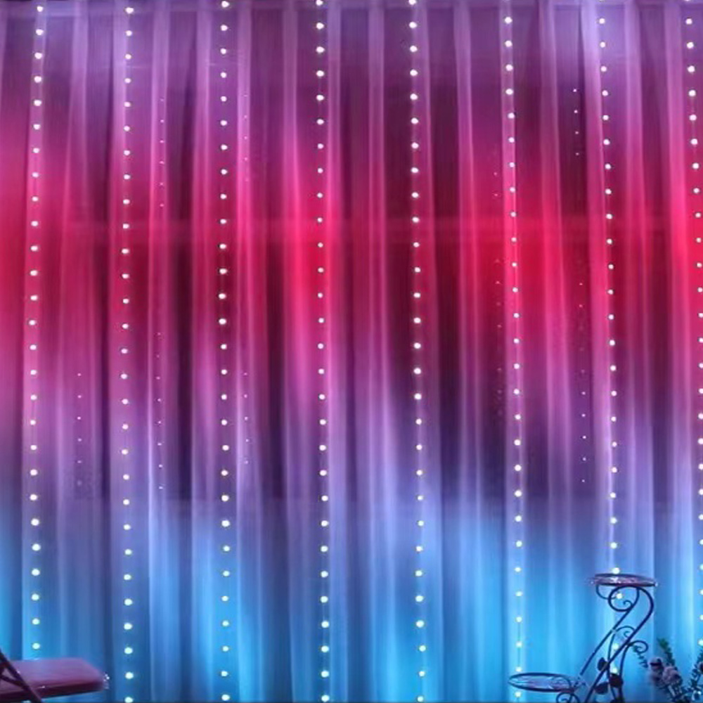 3M RGB الذكية LED الستار أضواء - مراجعة Outdoor Lighting Wedding Decor وسعره