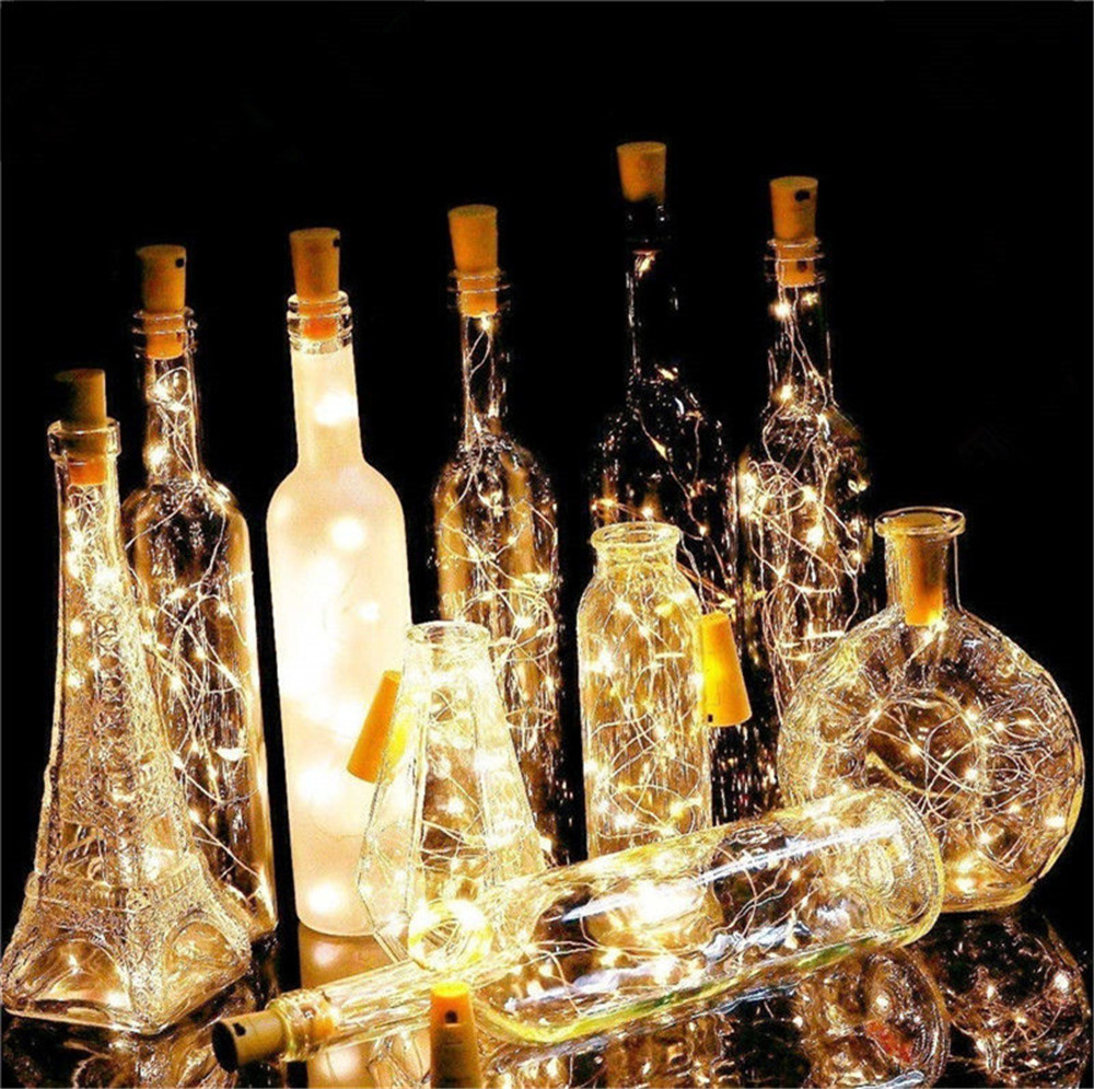 بار LED زجاجة النبيذ الفلين 2  - مراجعة Decor Lighting Cork وسعره