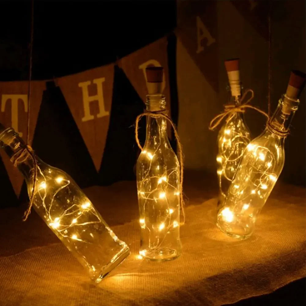 2 متر 20 LED متمنيا زجاجة الفل - مراجعة Decor Lighting Cork وسعره
