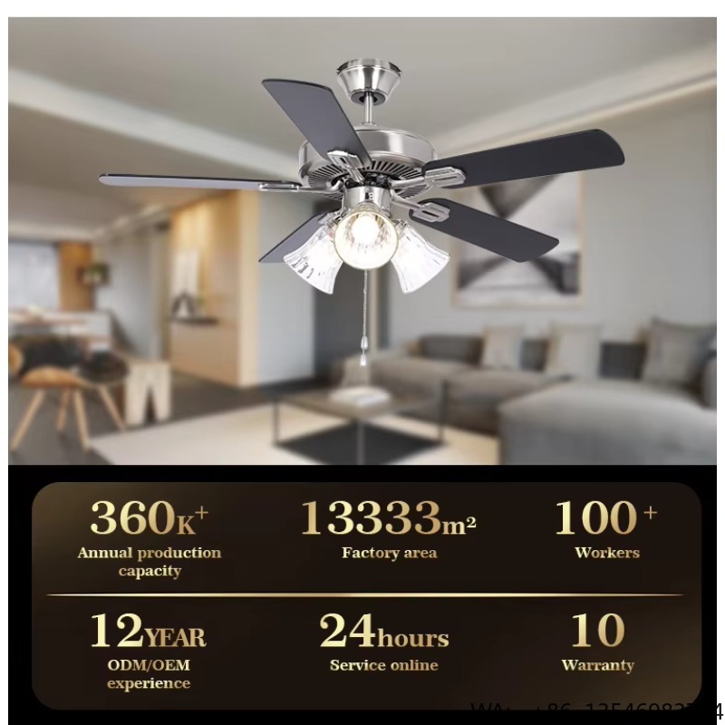 مروحة سقف داخلية بمحرك نحاسي م - مراجعة Lighting Decor And More وسعره